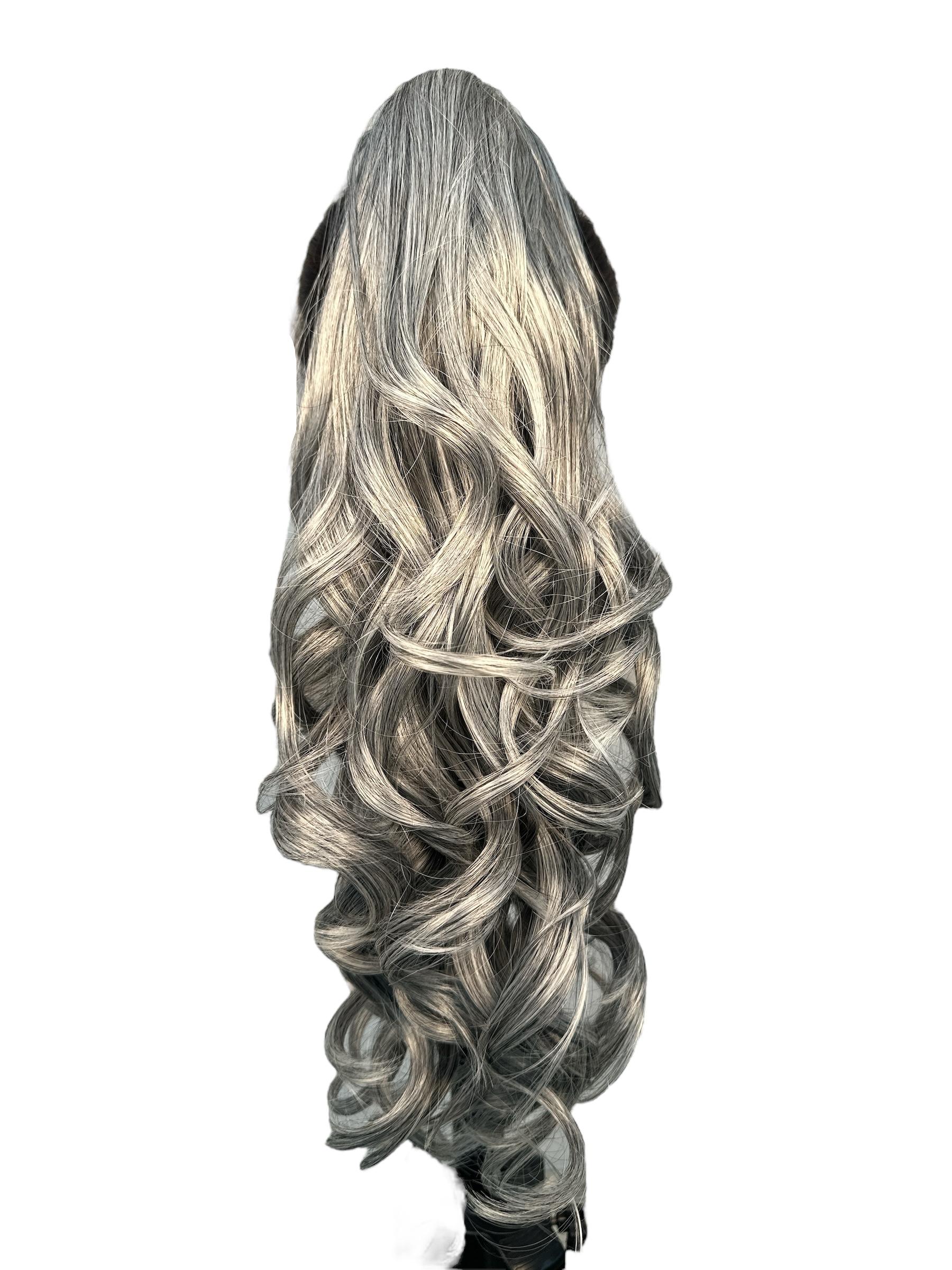 Coleta de Cabello Sintético – 1126 Tonos Canosos - Imagen 3
